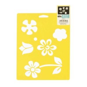 Delta Stencil 7X10 Flowers