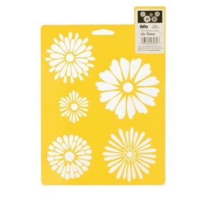 Delta Stencil Mania - Daises 7 x 10 inches