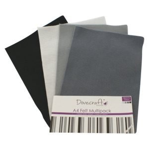 Dovecraft - A4 Felt - Blacks