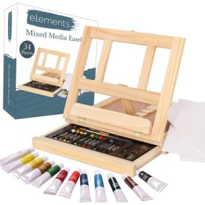 Elements Mixed Media 34 pc Easel set