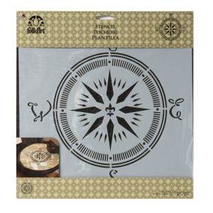 FA Stencil - Compass - 12" x 12"