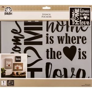 FA Stencil - Sign Making - Welcome Home - 12" x 14.25"