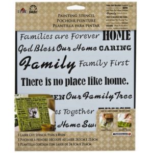 FA Stencils 8.5x9.5" Family Words