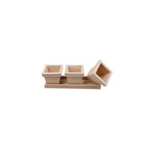 Create Craft - Flower Pot Set -27x9x9 cm -Empress Tree -1 set