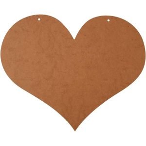 Heart 50x40cm MDF 1pc