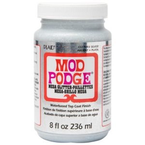 Mod Podge Mega Gltr Silver - 8oz/237ml