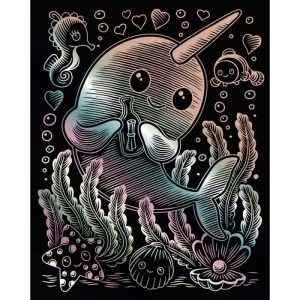 Narwhal - Kawaii Scraper Foil