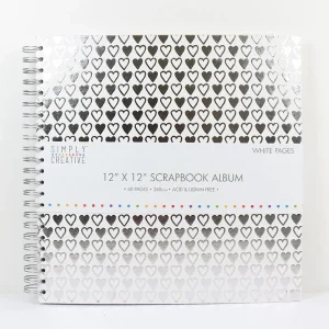 SC Album 12x12 - White + Hearts