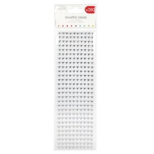 SC Shaped Gems Hearts - Clear