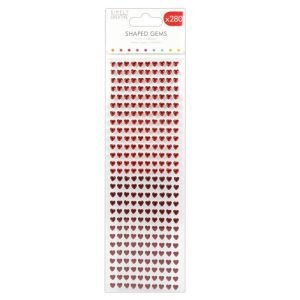 SC Shaped Gems Hearts - Reds