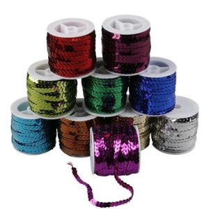 Create Craft - Sequin ribbon - 10 Bright Colour Advailable