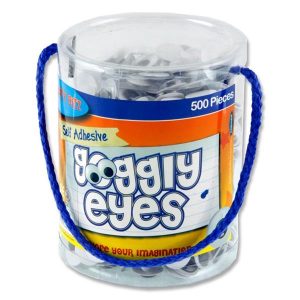 Goggly Eyes Tub 500 Self Adhesive - 15mm