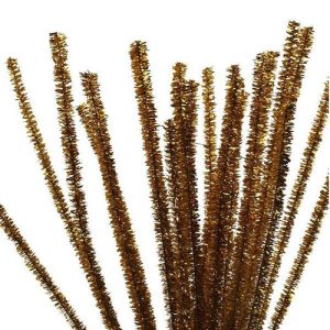Pipe Cleaners - Gold 6mm x30cm (Pack of 24)