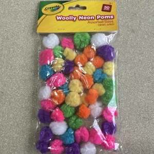 Crayola Pom Poms wolly neon pack 50