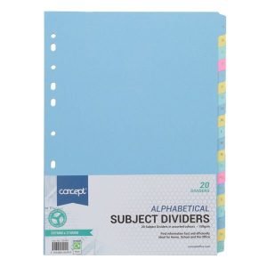 Alphabetical Subject Dividers