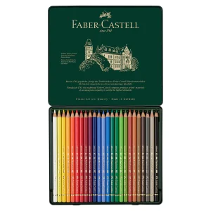 Faber-Castell Polychromos® Artists' Colour Pencils - Tin of 24